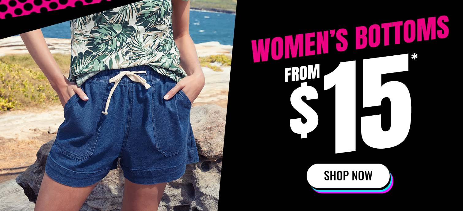 Women’s denim shorts from $15 - Plus-size bottoms on sale at Rivers