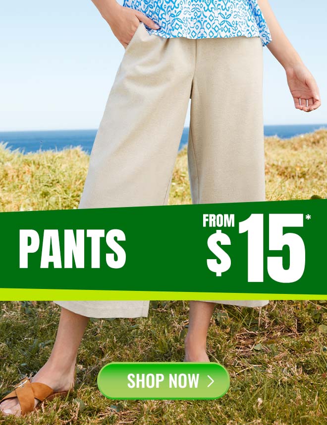 Womens Spring Pants from $15