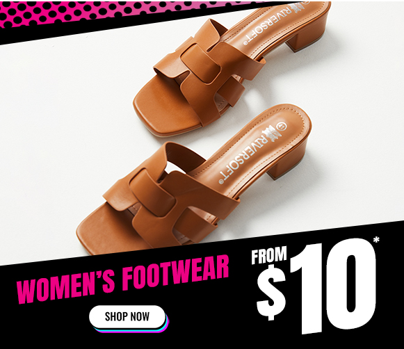 Women’s brown sandals from $10 - Rivers Black November Fashion Frenzy Sale