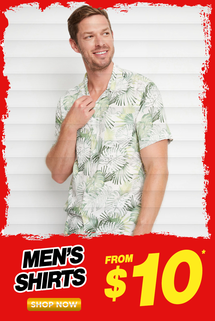 Men’s short-sleeve printed shirt – Available for $15 during Rivers’ Black November Warehouse Sale