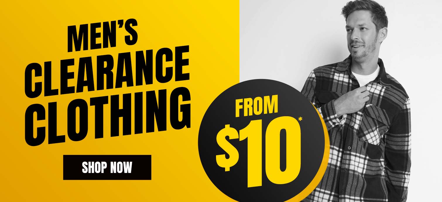 Shop Mens Clearance Clothing from $10