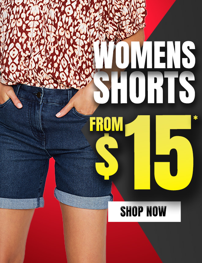 Women's shorts from $15 - Available at Rivers during Black Friday