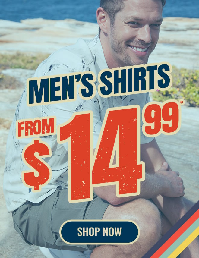 Men’s shirts sale from $14.99 – Celebrate with big discounts!