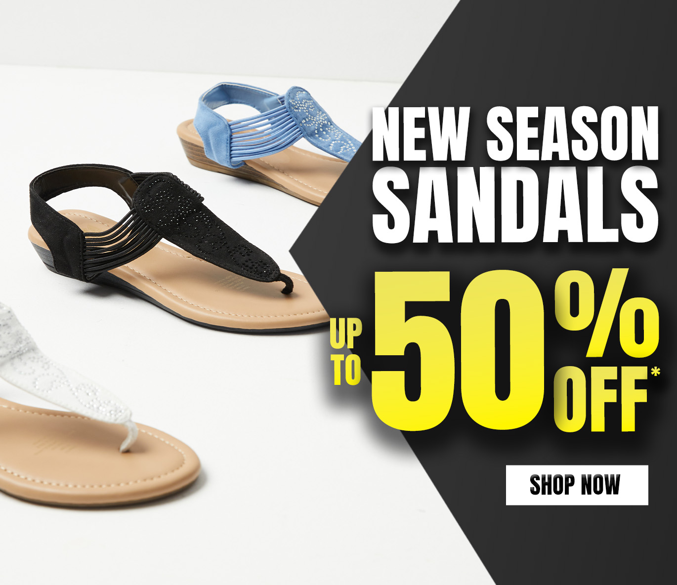 New season sandals at Rivers - Up to 50% off stylish footwear