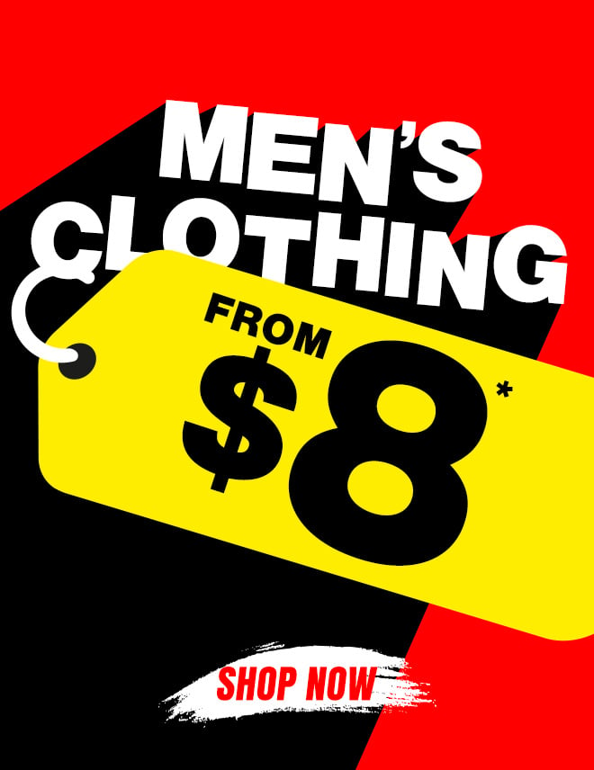 Mens Clearance Clothing from $8